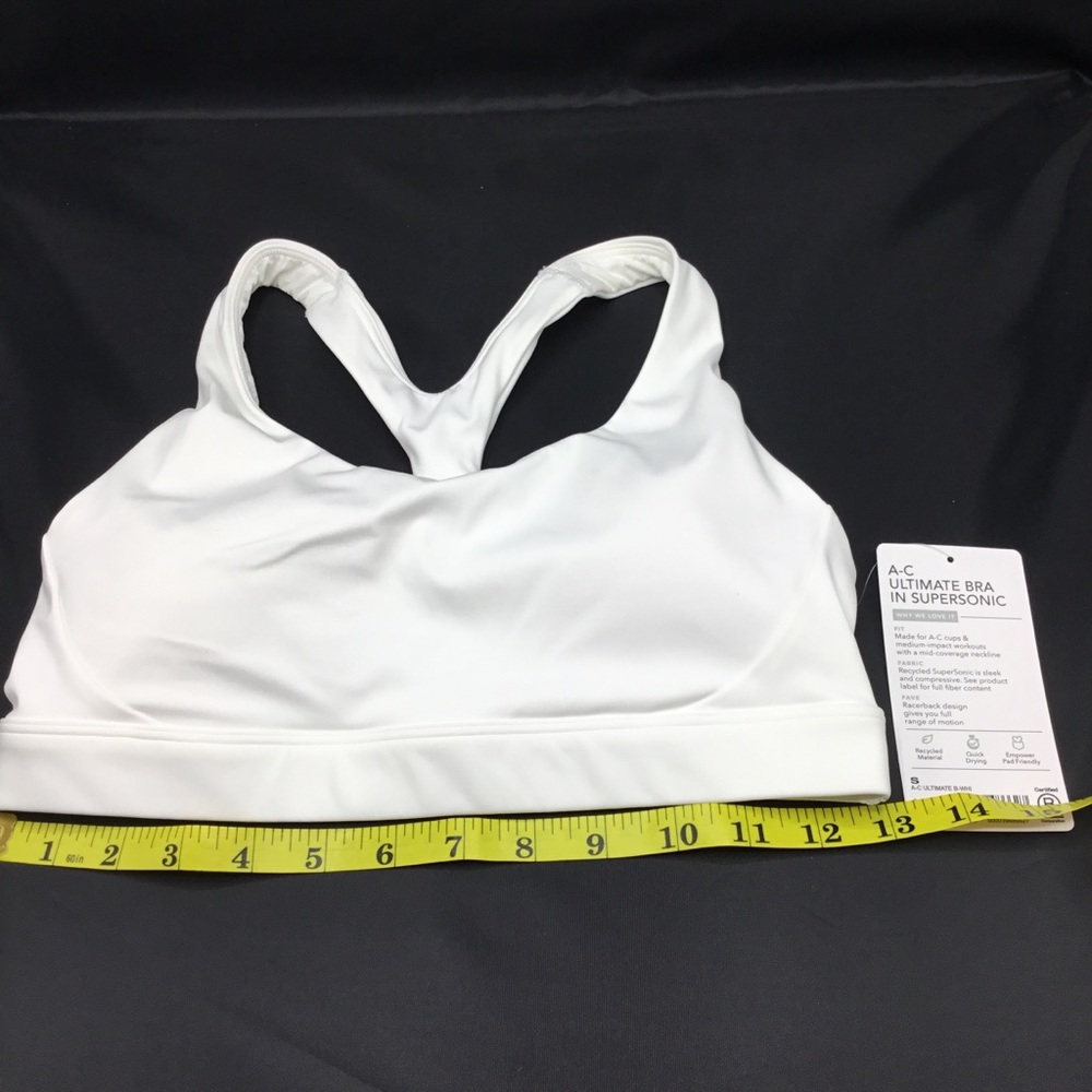 NWT Athleta Ultimate Sports Bra SuperSonic white - Picture 11 of 12